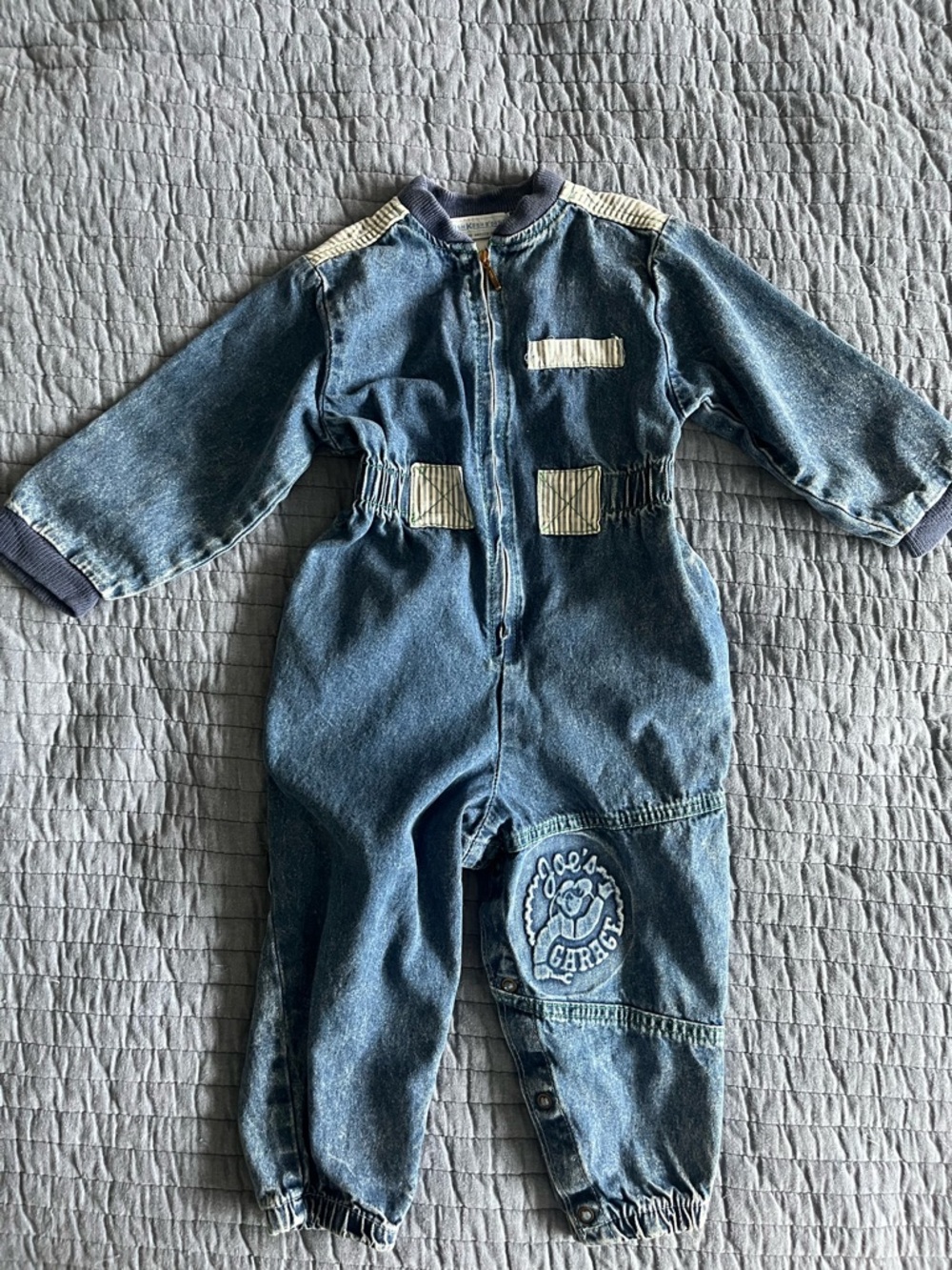 OshKosh B'Gosh Denim Mechanic Toddler Jumpsuit VINTAGE